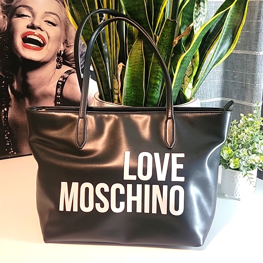 LOVE MOSCHINO ❤️ Large Leather Tote Bag